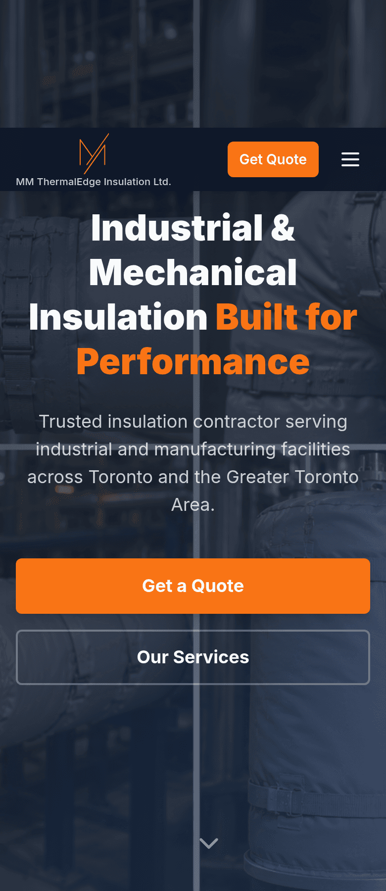 MM Thermal Insulation on a phone